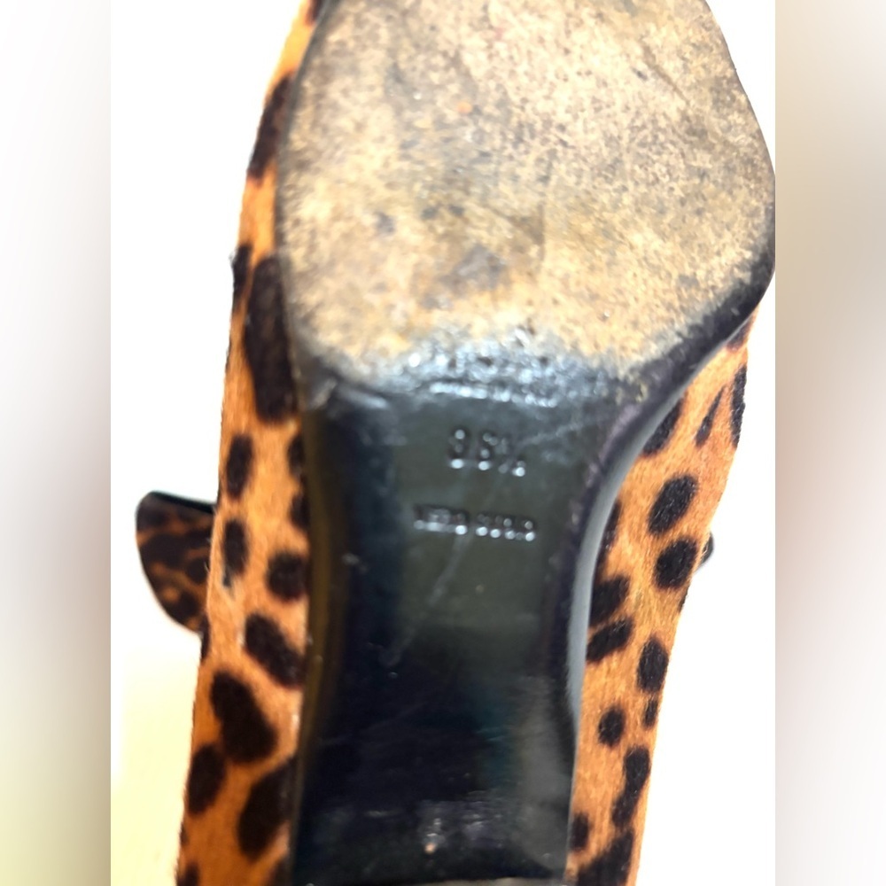 Prada ponytail pumps  brown animal print Women's Shoes with Black Accents - Picture 9 of 12